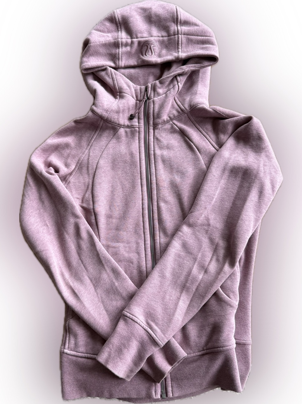 lululemon athletica Light Mauve Hooded Full-Zip up sweatshirt